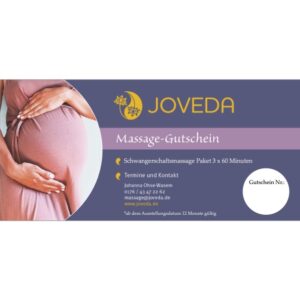 Schwangerschaftsmassage Paket 3 x 60 Minuten